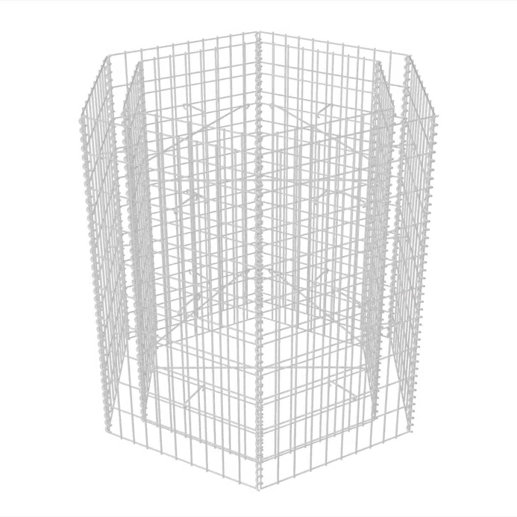 Vidaxl Gabion Pflanzer Insent Hexagonal 100x90x100 cm