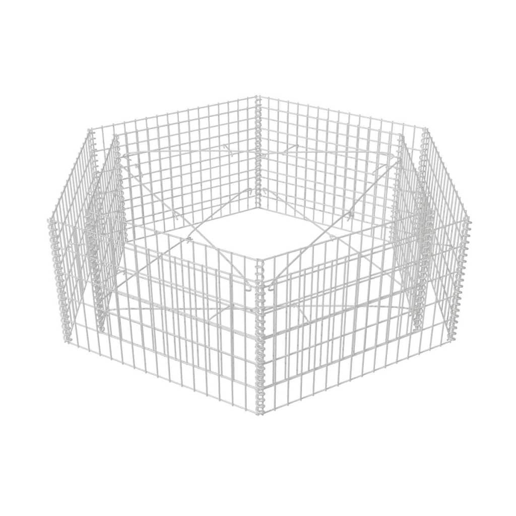 Vidaxl Gabion Planzer erweitert Hexagonal 160x140x50 cm