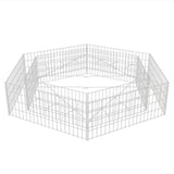 Vidaxl Gabion Planter insenté Hexagonal 200x173x40 cm