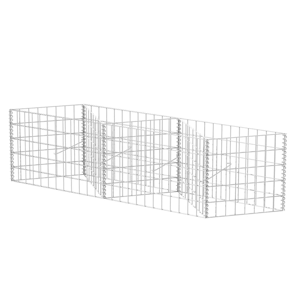 Vidaxl Gabion koszyk 120x30x50 cm ocynkowana stal