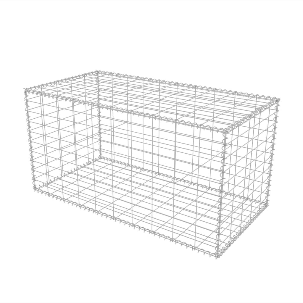 Vidaxl Gabion koszyk 100x50x50 cm ocynkowana stal