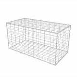Vidaxl Gabion Basket 100x50x50 cm en acier galvanisé