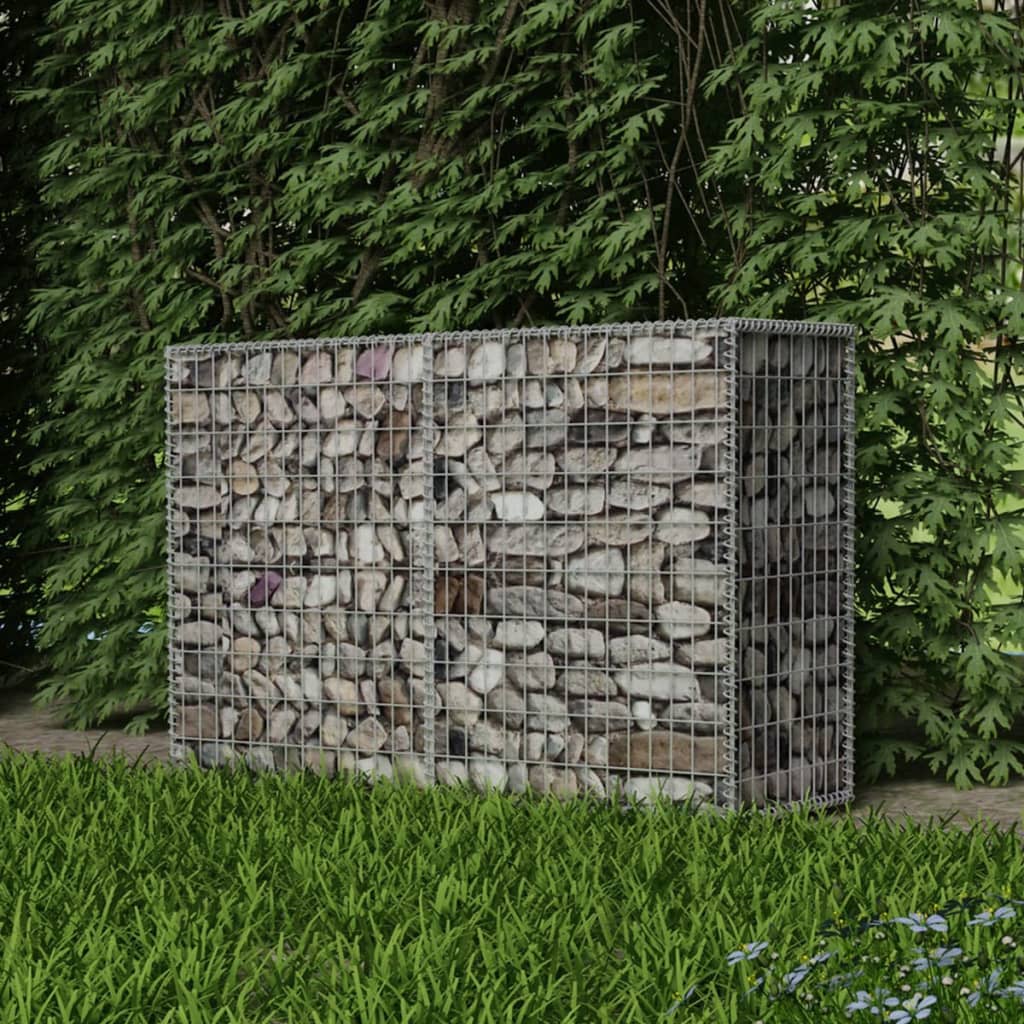 Vidaxl Gabion Basket 150x50x100 cm verzinkter Stahl