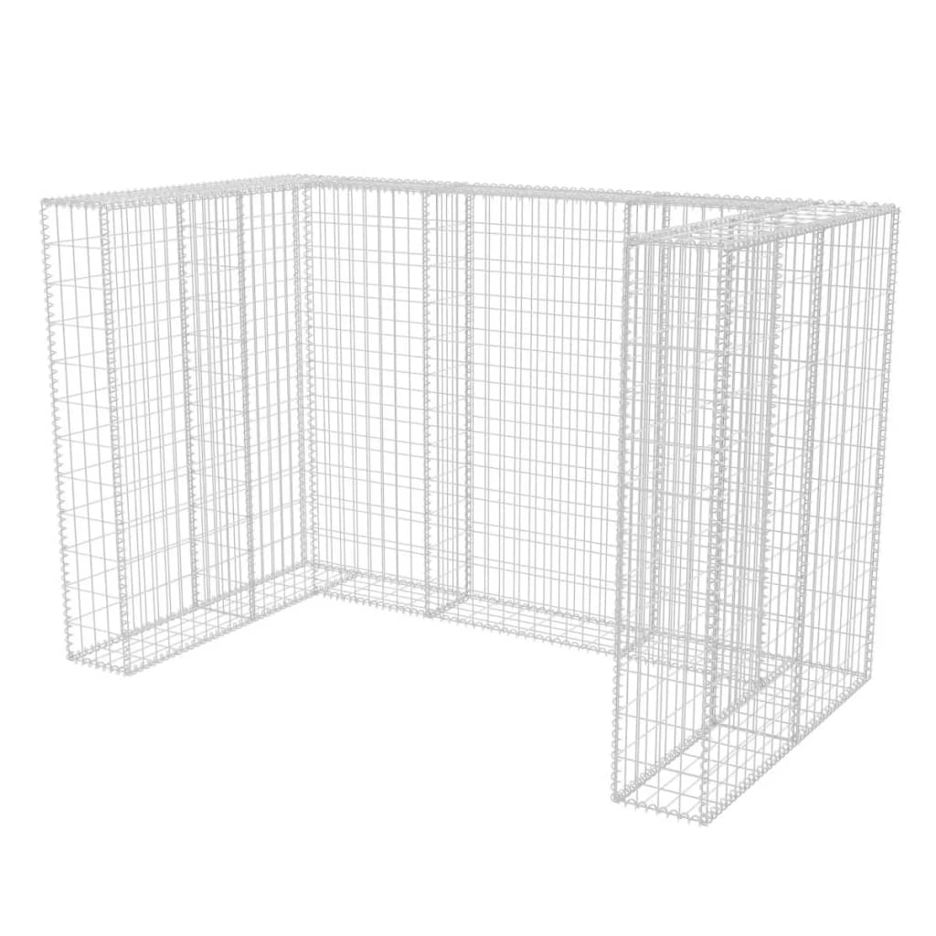 Vidaxl Schanskorf Double Garbage Bin Conversion 180x100x120 cm en acier