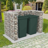 Vidaxl Schanskorf Double Garbage Bin Conversion 180x100x120 cm en acier