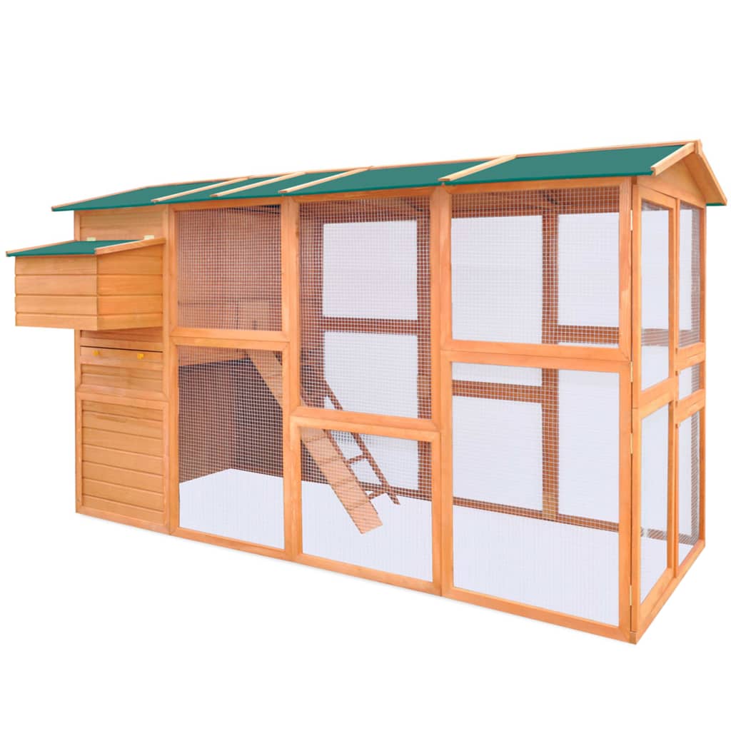 Vidaxl Chicken Coop 295x163x170 cm dřevo