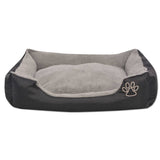 Vidaxl dog bed with padded cushion size XXL black