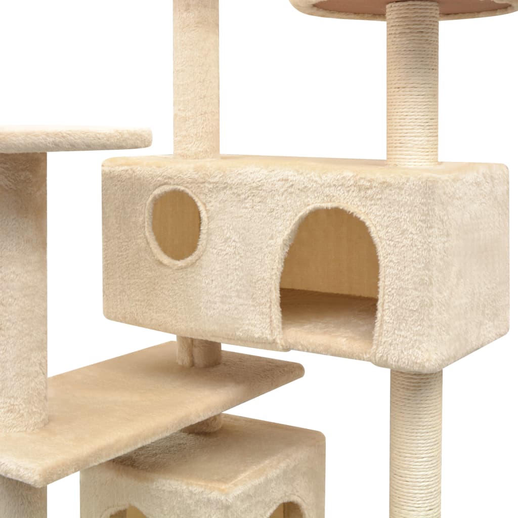 Vidaxl Cat Stracing Post avec sisal Scratch Posts 125 cm beige