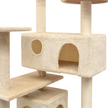 Vidaxl Cat Stracing Post avec sisal Scratch Posts 125 cm beige