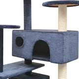 Vidaxl Cat Scratch Post avec Sisal Scratch Posts 125 cm bleu foncé