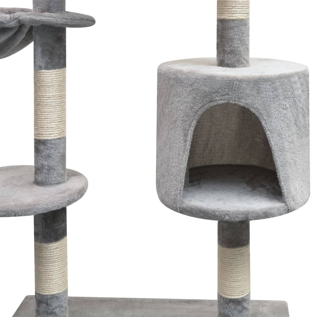 Vidaxl Cat Stracing Post avec sisal Scratch Posts 125 cm Gray