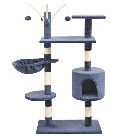 Vidaxl Cat Scratch Post avec Sisal Scratch Posts 125 cm bleu foncé