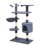 Vidaxl Cat Scratch Post avec Sisal Scratch Posts 125 cm bleu foncé