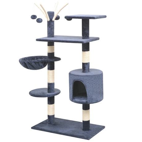 Vidaxl Cat Scratch Post avec Sisal Scratch Posts 125 cm bleu foncé