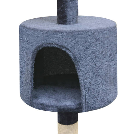 Vidaxl Cat Scratch Post avec Sisal Scratch Posts 125 cm bleu foncé