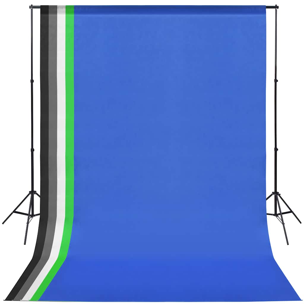 Ensemble de studio photo Vidaxl avec 5 arrière-plans colorés 2 parapluies