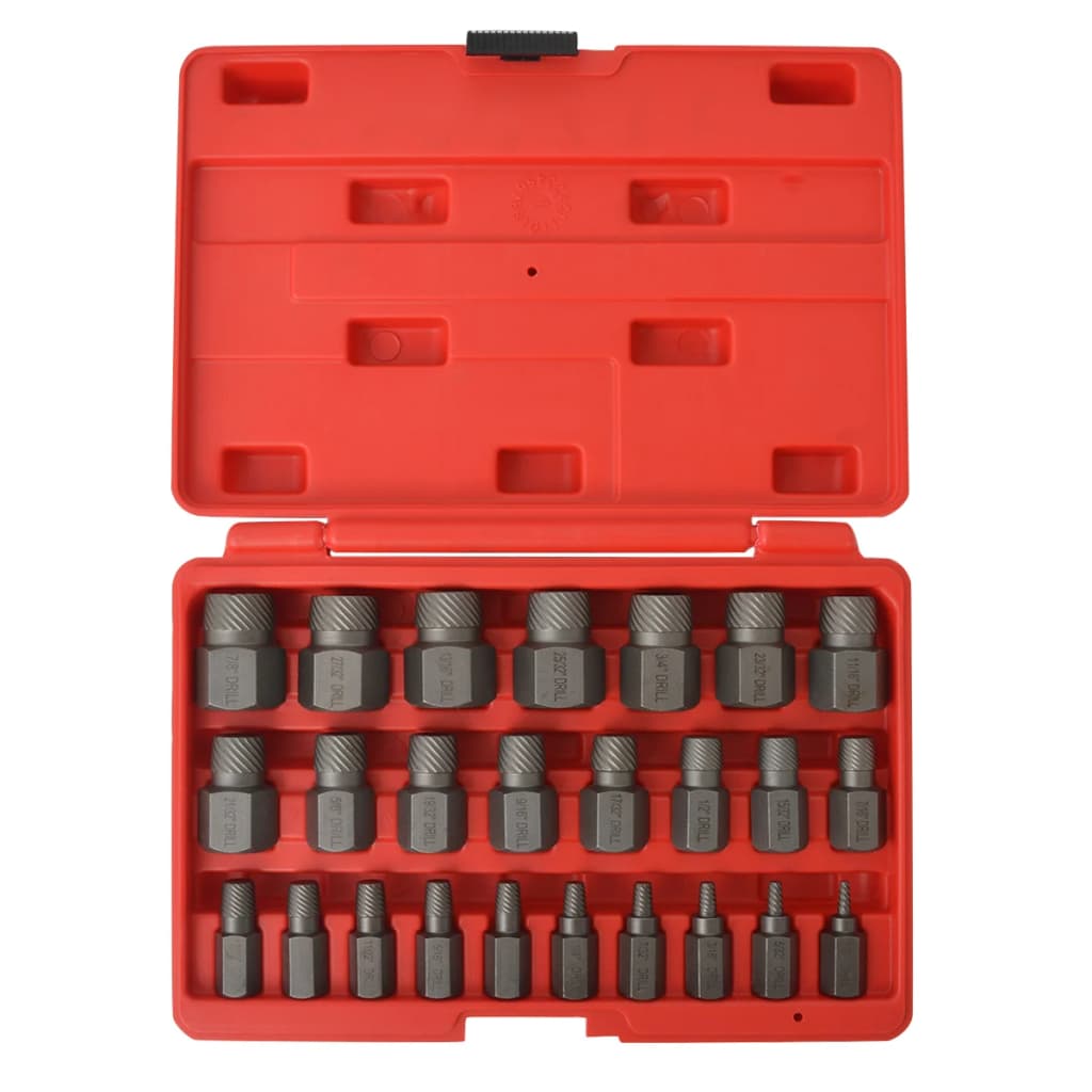 Vidaxl screw removal set 25-piece steel