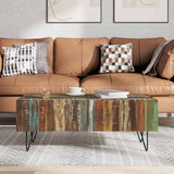 Vidaxl salontafel 100x50x38 cm massief gerecycled hout