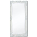 Miroir mural vidaxl baroque 100 x 50 cm blanc