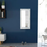 Miroir mural vidaxl baroque 100 x 50 cm blanc