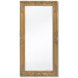 Miroir mural vidaxl baroque 100 x 50 cm d'or