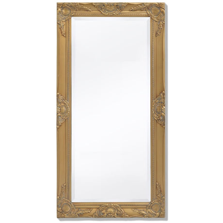 Miroir mural vidaxl baroque 100 x 50 cm d'or