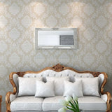Miroir mural vidaxl baroque 100 x 50 cm argent