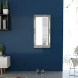 Miroir mural vidaxl baroque 100 x 50 cm argent
