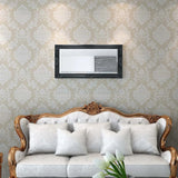 Miroir mural vidaxl baroque 100 x 50 cm noir