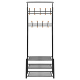 Rack de vêtements Vidaxl avec rangement à chaussures 68x32x182,5 cm noir
