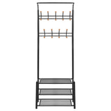 Vidaxl tøjstativ med skoopbevaring 68x32x182,5 cm sort