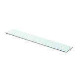 Vidaxl wandschap transparant 80x12 cm glas