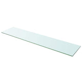 Vidaxl wandschap transparant 110x25 cm glas