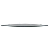 Vidaxl hoekschap met chromen dragers zwart 45x45 cm glas