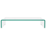 Vidaxl tv-meubel monitorverhoger transparant 60x25x11 cm glas