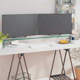 Vidaxl tv-meubel monitorverhoger transparant 110x30x13 cm glas