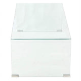 Vidaxl salontafel 98x45x30 cm gehard glas transparant