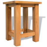 Vidaxl bijzettafel 27x24x37 cm massief eikenhout