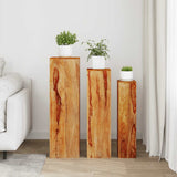 Vidaxl en 3 parties stand de plante Set Sheeshamhout Brown solide