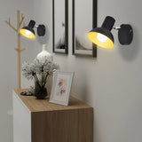 Lampes murales vidaxl pour 2 poires E27 noir et or 2 sts