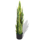 Planta de Vidaxl Art Sanseveria con maceta de 90 cm verde