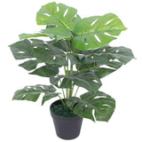 Planta artificial Vidaxl con maceta Monstera 45 cm verde