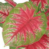 Vidaxl kunstig plante caladium med potte 85 cm grønn og rød