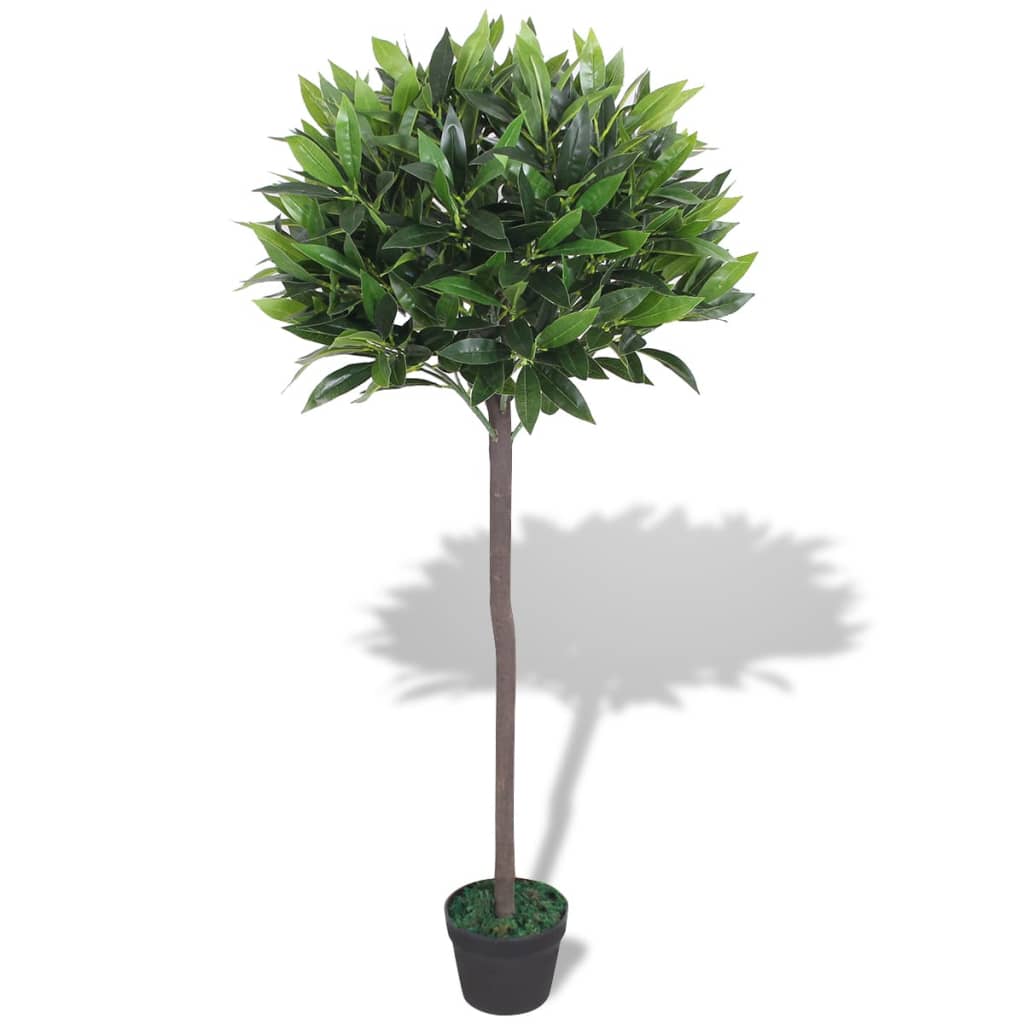 Vidaxl Art Laurier Tree Plantes avec Pot 125 cm vert