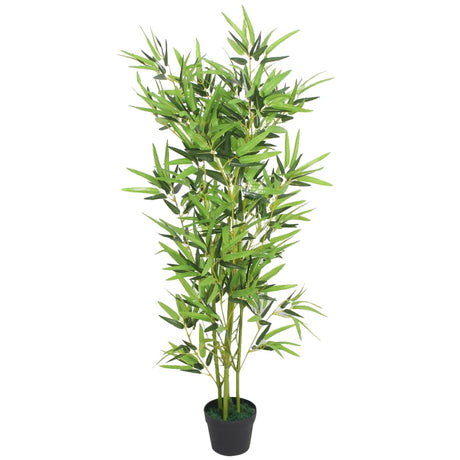 Vidaxl Plant artificiel avec du pot de bambou 120 cm vert