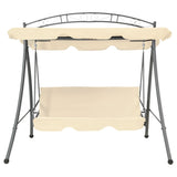 Vidaxl Swing Bench til Buiten med Luifel Cabriolet Sand White