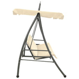 Vidaxl Swing Bench til Buiten med Luifel Cabriolet Sand White