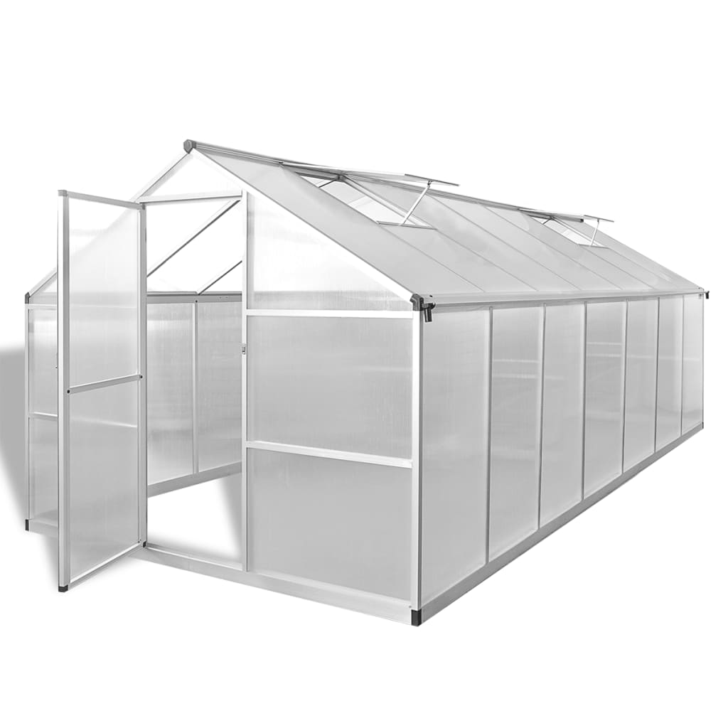 Vidaxl Tuinkas 10,53 m² styrket aluminium