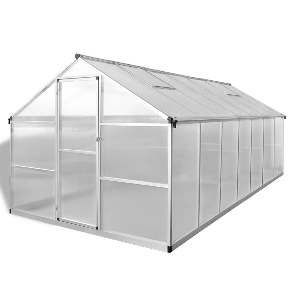 Vidaxl Tuinkas 10,53 m² styrket aluminium