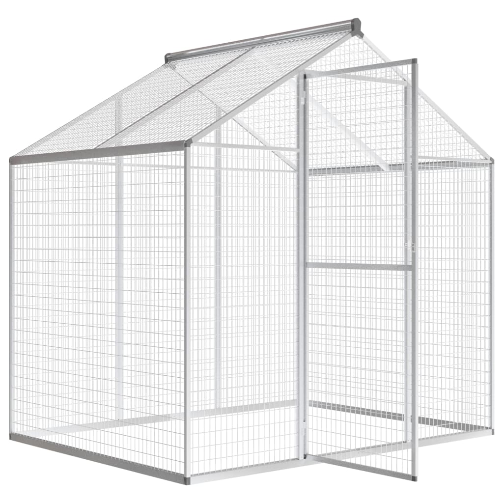 Vidaxl Aviary 178x122x194 cm aluminium